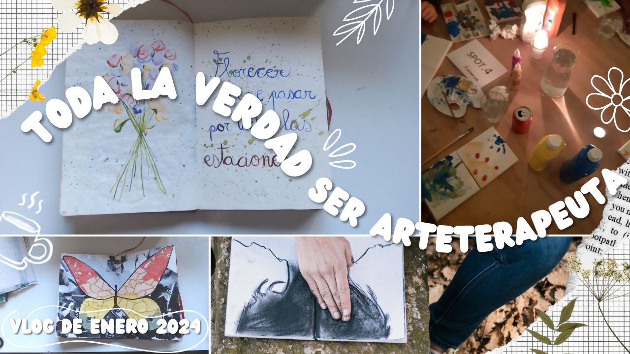 portada como ser arteterapeuta online vlog de enero 2024
