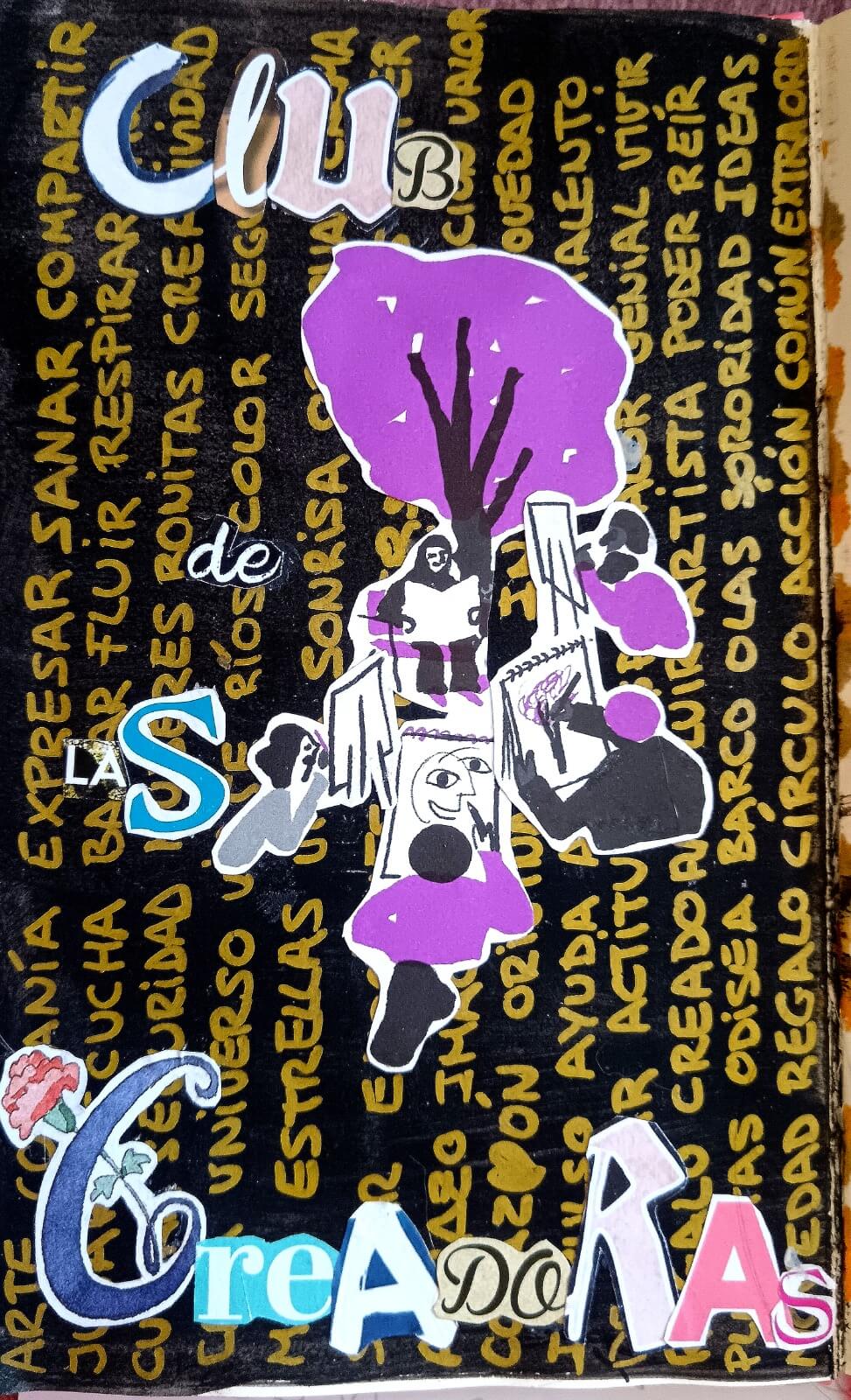 Trabajo artístico de hecho en el Club de las Creadoras
